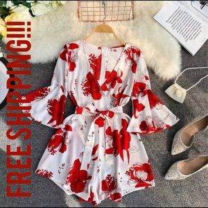 Chiffon Floral Romper